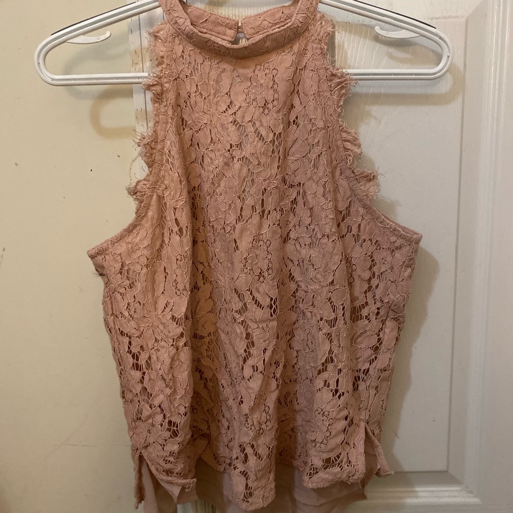 Lace Highneck top